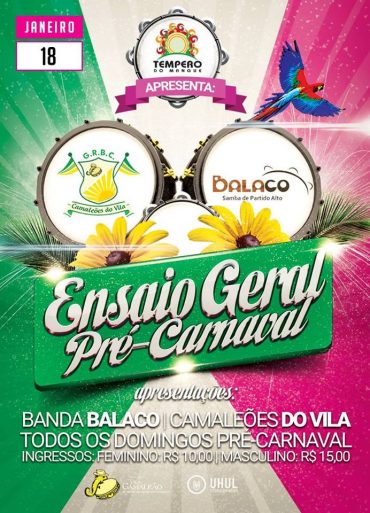 Ensaio Geral Pré-Carnaval – Tempero do Mangue